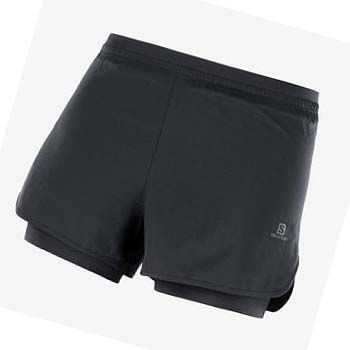 Bermudas Salomon CROSS 2IN1 Mujer Negros | MX 2342LIS